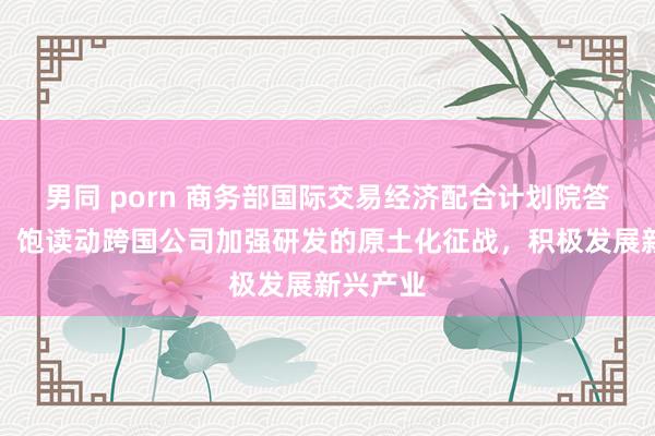 男同 porn 商务部国际交易经济配合计划院答每经问：饱读动跨国公司加强研发的原土化征战，积极发展新兴产业